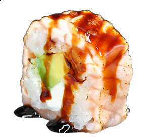 Saumon mi-cuit tempura avocat